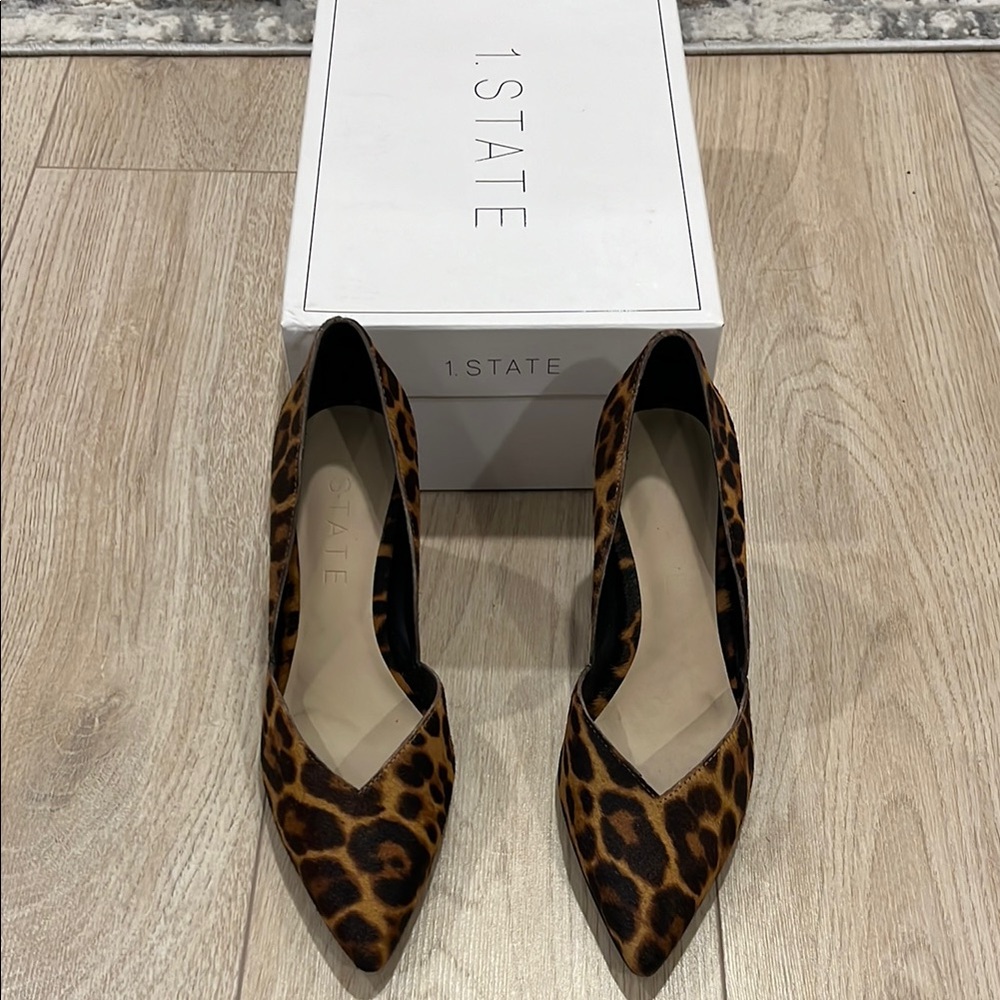 1. State Leopard Print Elegant Block Heel
